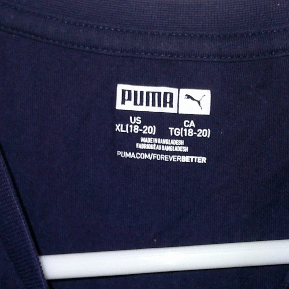 Puma Graphic T-Shirt Big Cat Logo Activewear Tee Shirt‎ XL(18-20)